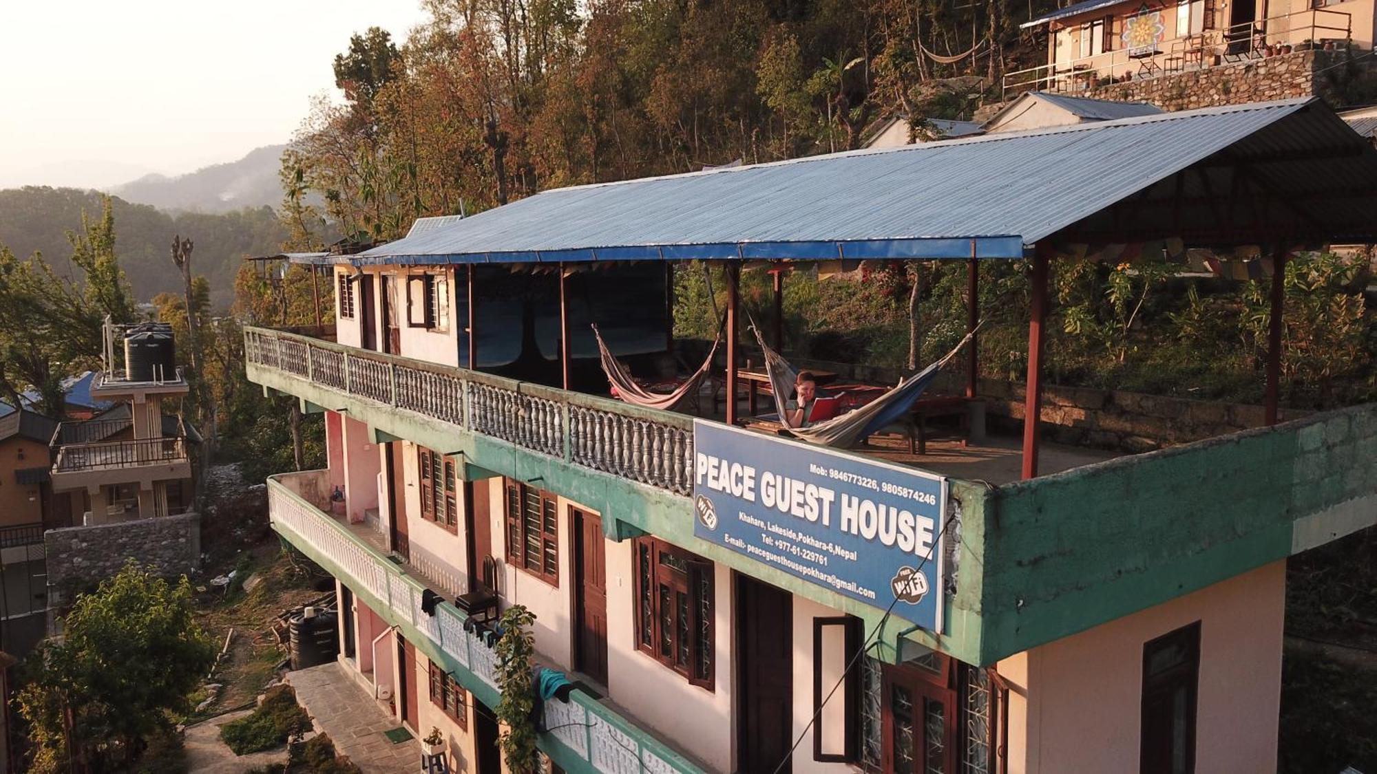 Peace Guest House Pokhara Exterior foto